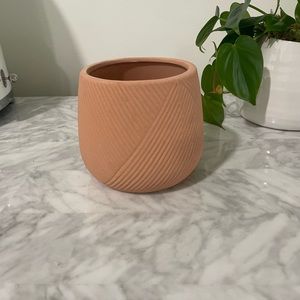 Engraved Terracotta Planter